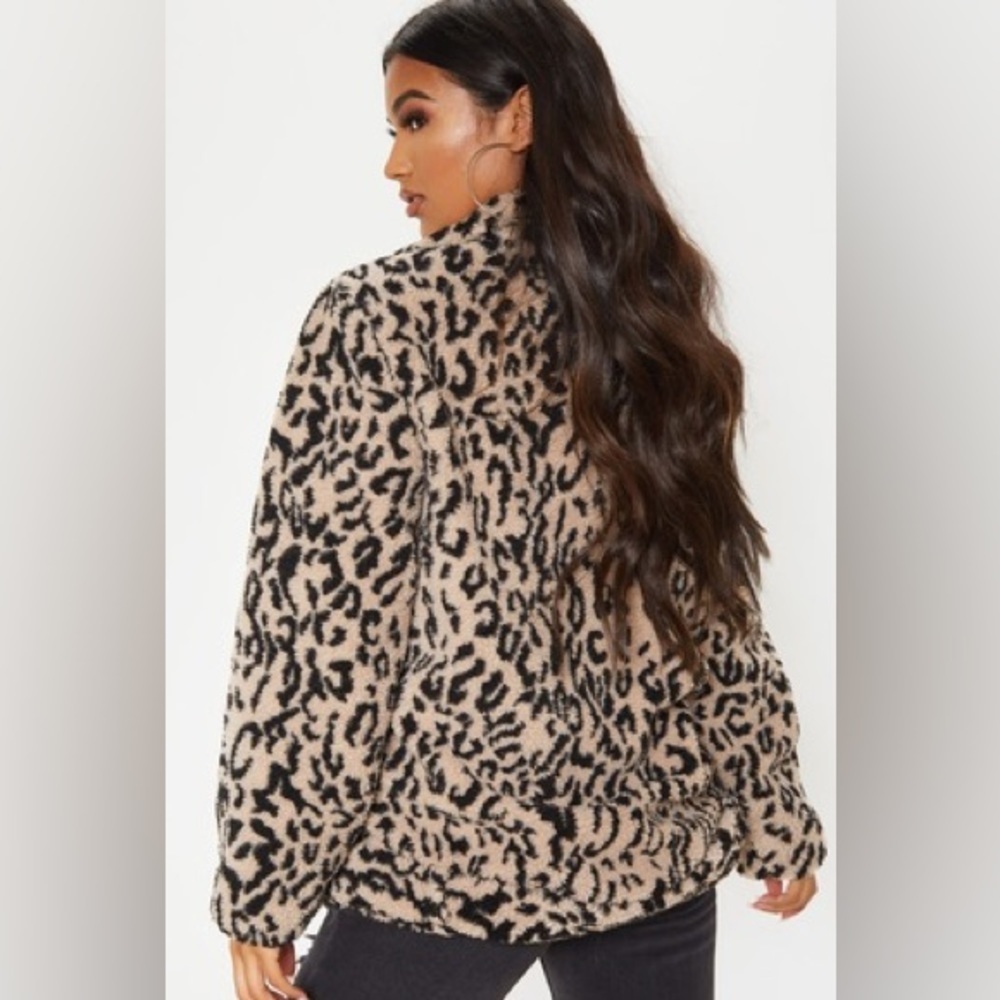 Pretty Little Thing Leopard Print Oversized, Bike… - image 2